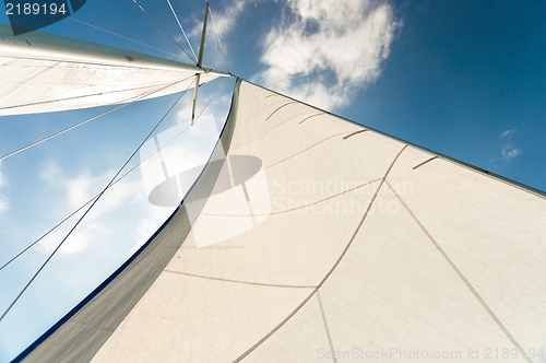 Image of Sail of a sailing boat