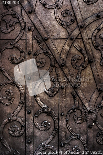 Image of Old metal door