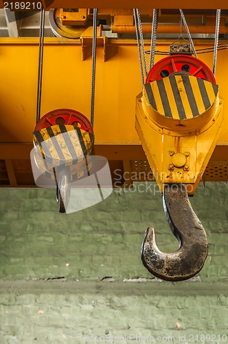 Image of Industrial crane in building