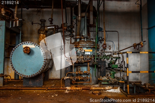 Image of Industrial interior with storage tank 