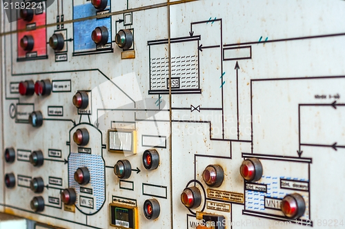 Image of Control panel in old laboratory