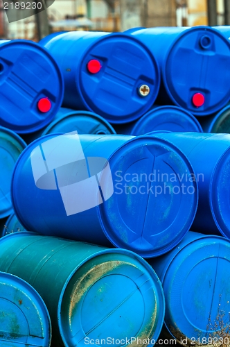 Image of Several barrels of toxic waste