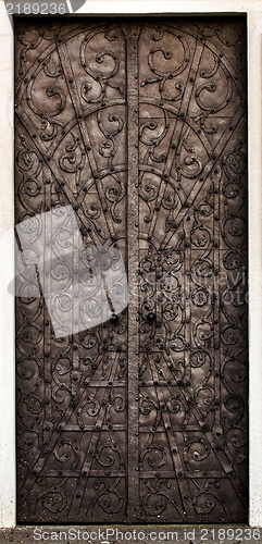 Image of Old metal door