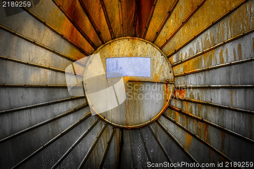Image of Rusty steal texture of a storage tank