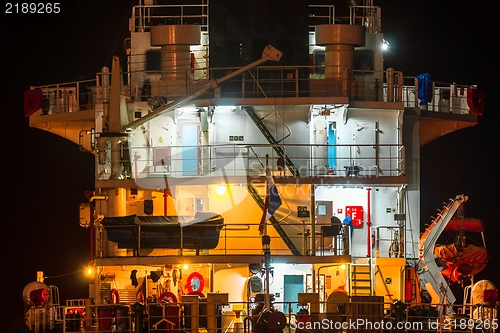 Image of Big cargo ship on the water