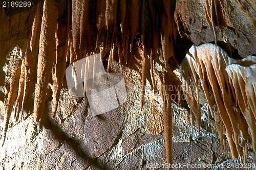 Image of Underground photo in a cave with bright lighr