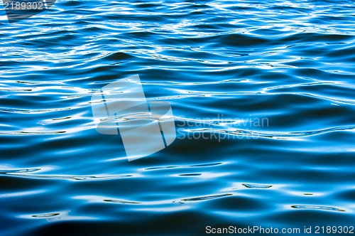 Image of Deep blue water surface