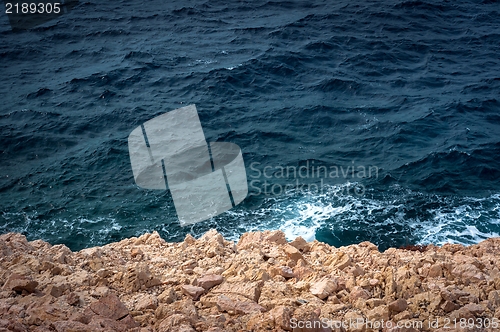 Image of Sharp stones at the shores