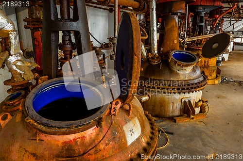 Image of Industrial interior with storage tank 