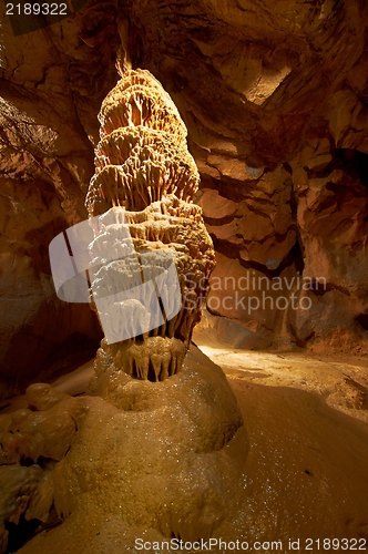 Image of Underground photo in a cave with bright lighr