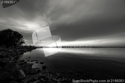 Image of Beautiful Sunset at the ocean