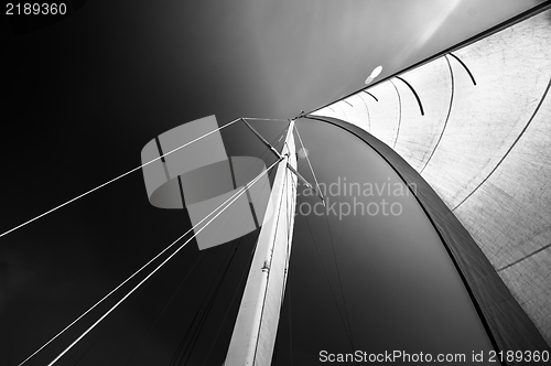 Image of Sail of a sailing boat
