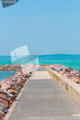 Image of Pier made out of stone