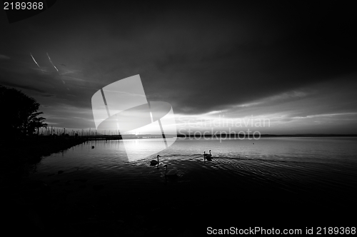 Image of Beautiful Sunset at the ocean