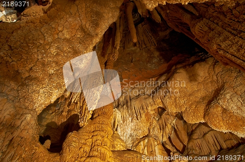 Image of Underground photo in a cave with bright lighr