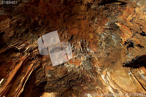 Image of Underground photo in a cave with bright lighr