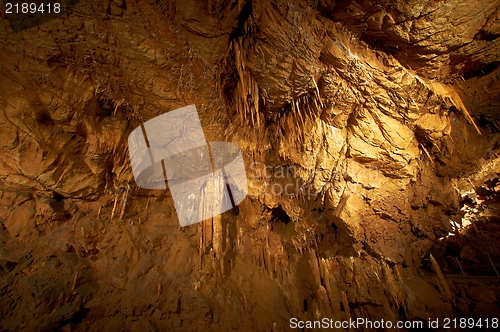 Image of Underground photo in a cave with bright lighr