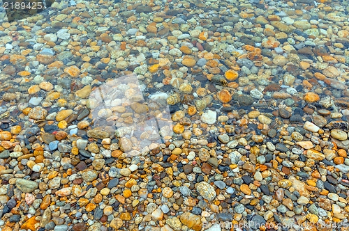 Image of Pebble stones at the sea
