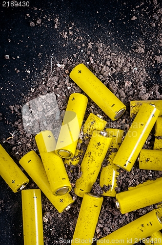 Image of Artistic way to represent little yellow batteries 