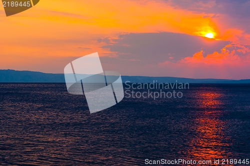 Image of Sunset at the sea