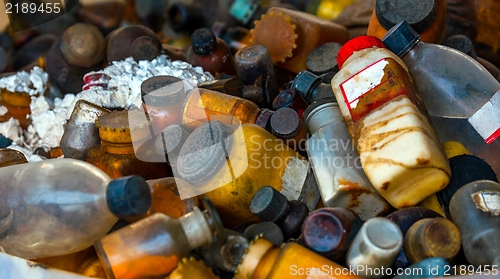 Image of Several barrels of toxic waste