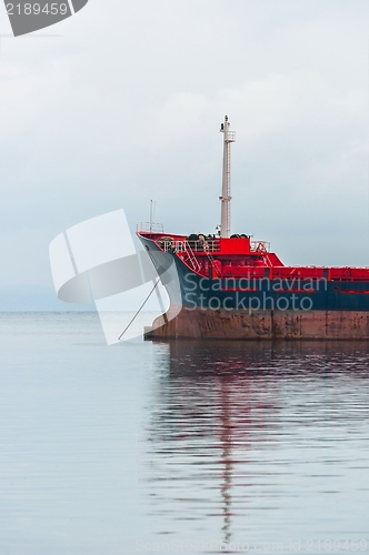 Image of Big cargo ship on the water