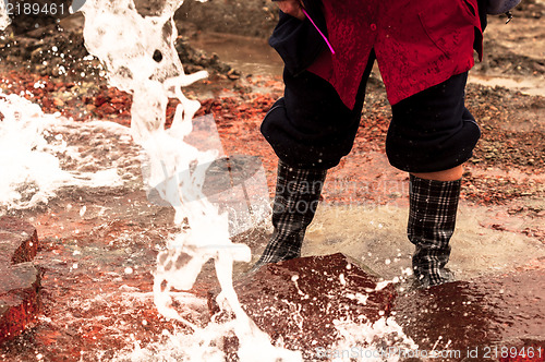 Image of Polluted water flowing out of tap