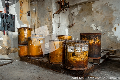 Image of Industrial interior with storage tank 