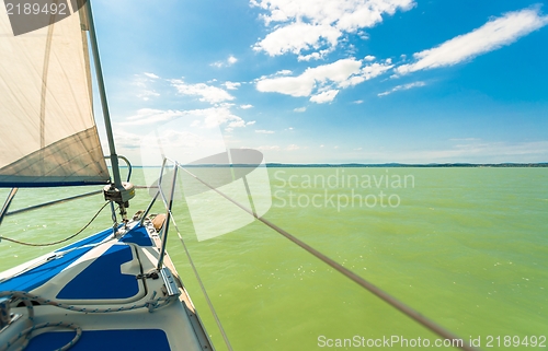 Image of Sailing boat on the water