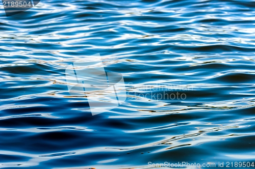 Image of Deep blue water surface