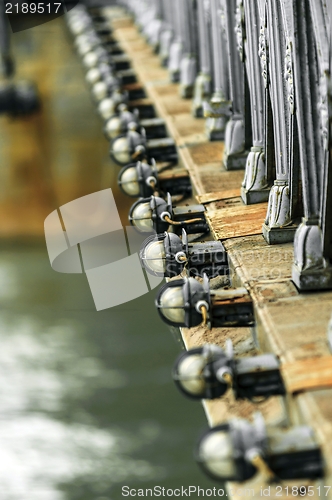 Image of Bridge part closeup photo
