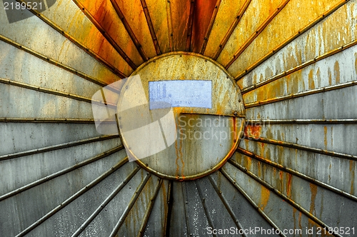 Image of Rusty steal texture of a storage tank