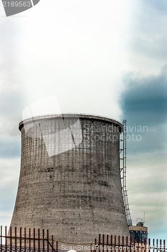 Image of Cooling tower with sky