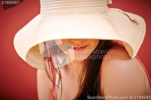 Image of Seductive woman in summer ware