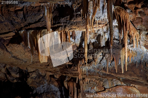 Image of Underground photo in a cave with bright lighr