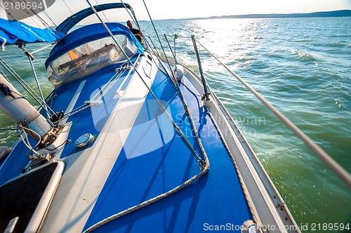 Image of Sailing boat on the water