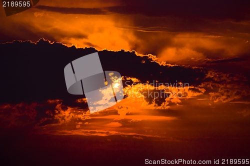 Image of Sunset at the sea