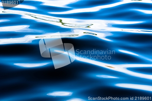 Image of Deep blue water surface