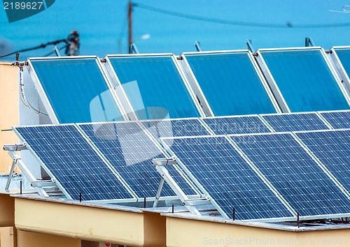 Image of Solar panels on the roof