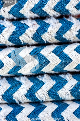 Image of Colorful rope on sailing boat