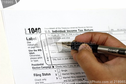 Image of Tax Return