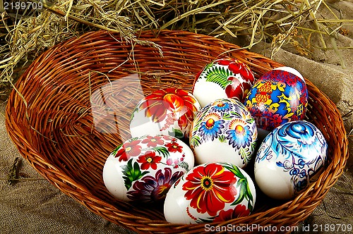 Image of The painted eggs 