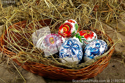 Image of The painted eggs 