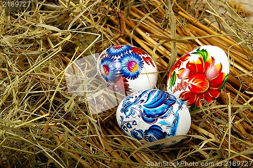 Image of The painted eggs 