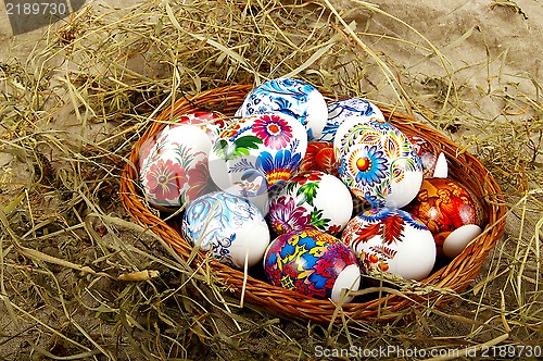 Image of The painted eggs 