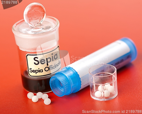 Image of Sepia officinalis and homeopathic madication