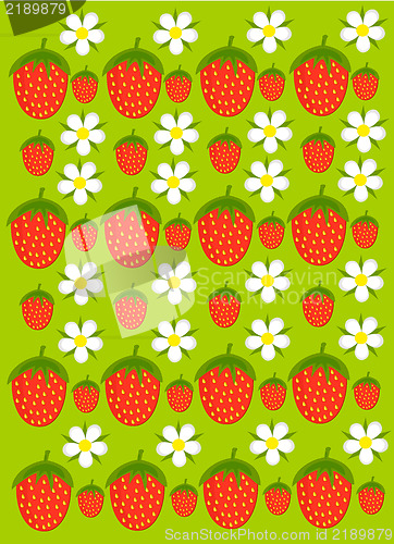 Image of Strawberry garden texture