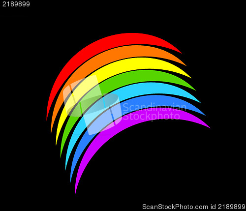 Image of Vibrant rainbow symbol