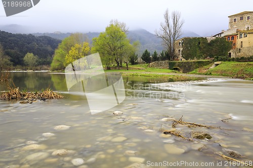 Image of Fluvia river passing through besalu