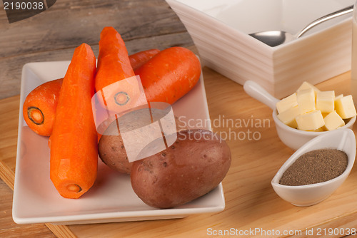 Image of Carrot soup still life